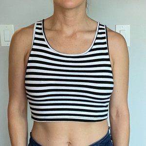 Striped Crop Tank Top